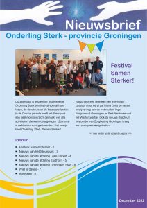 Voorkant nieuwsbrief Onderling Sterk