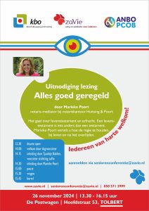 UItnodiging Seniorenlezing levenstestament en erfrecht