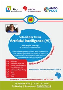 Uitnodiging lezing Artificiële Intelligentie