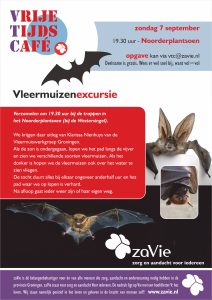 Voorkant flyer vrijetijdscafé vleermuizen
